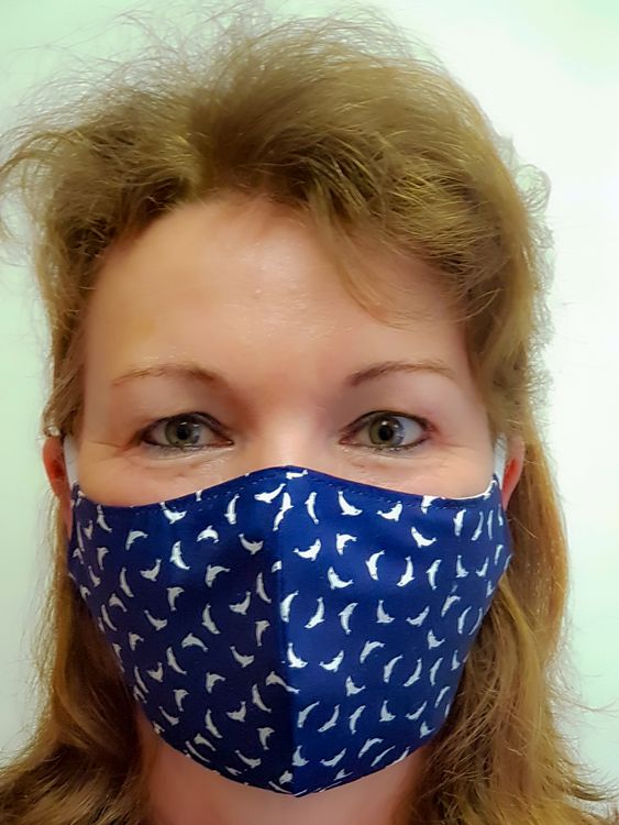 Mundmaske mit Motiv, Stoffmaske für Mund und Nase | Behelfsmaske