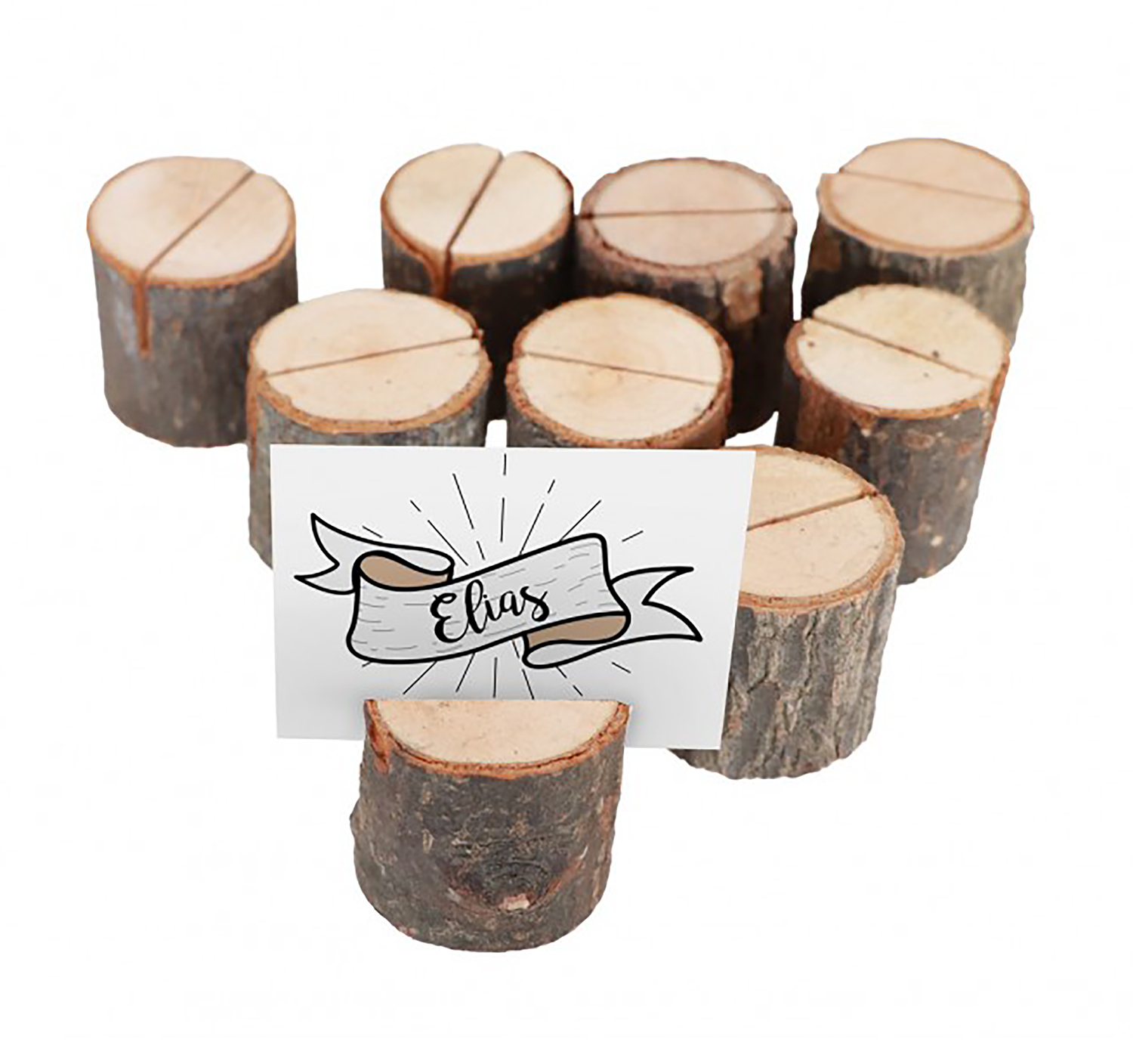 50 St/ück Tischkartenhalter aus Holz f/ür Hochzeiten Party-Dekoration Tischnummern f/ür Zuhause